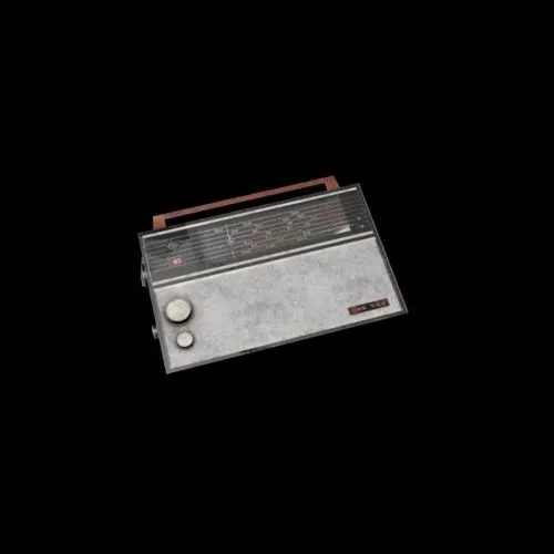 Radio Curved Edge Modern Style 3d model