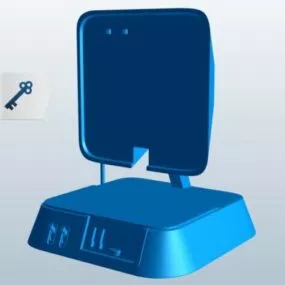 Old Television Set 3d model