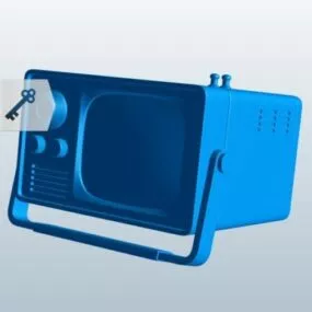 Portable Old Television 3d model