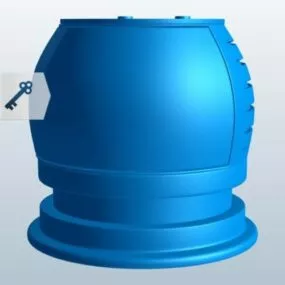 Old Sphere Television 3d model