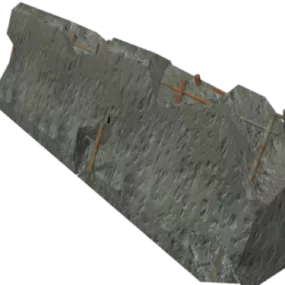 Concrete Road Barrier 3d model