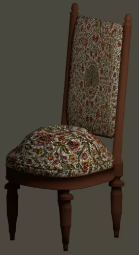 Old Chair Furniture 3d model Old Chair Furniture 3d model