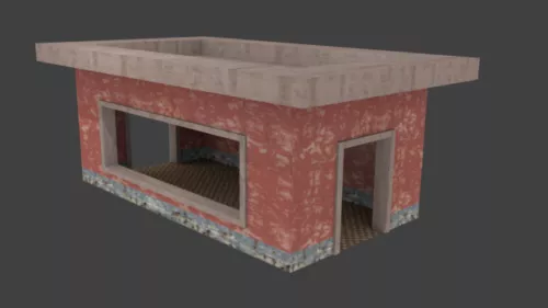 Farm House In Jungle 3d model