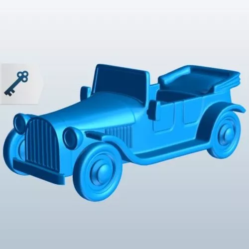 Old Convertible Car 3d model Old Convertible Car 3d model