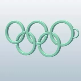 Olympic Rings Logo 3d model