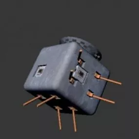 Vintage Satellite 3d model