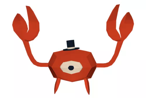 One Eye Cartoon Crab 3d model One Eye Cartoon Crab 3d model