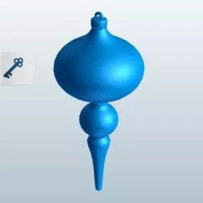 Onion Christmas Ornament 3d model