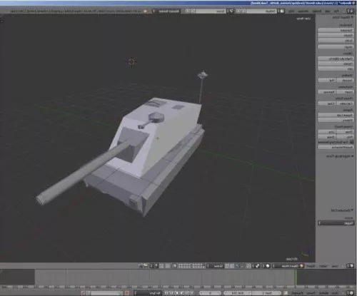 Modern Tank Concept 3d model