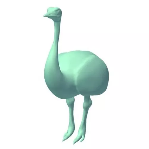 Ostrich Lowpoly 3d model Ostrich Lowpoly 3d model