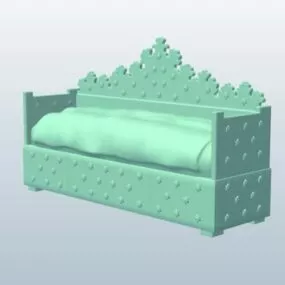 Ottoman Throne Furniture 3d model