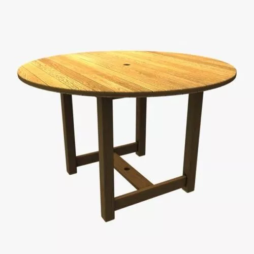 Patio Furniture Set With Umbrella 3d model
