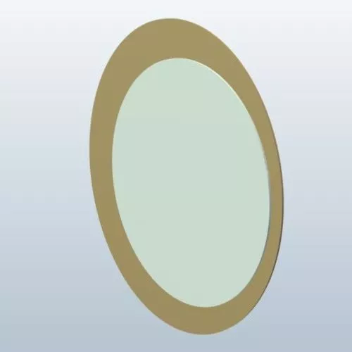 Oval Mirror 3d model Oval Mirror 3d model