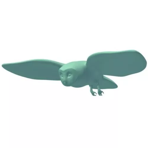 Owl Wings Flying Free 3d Model - .Obj, .Stl - Open3dModel