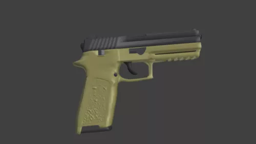 P250 Gun 3d model P250 Gun 3d model