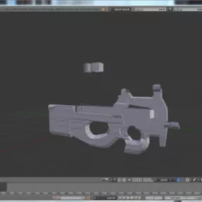 P90 Gun 3d model