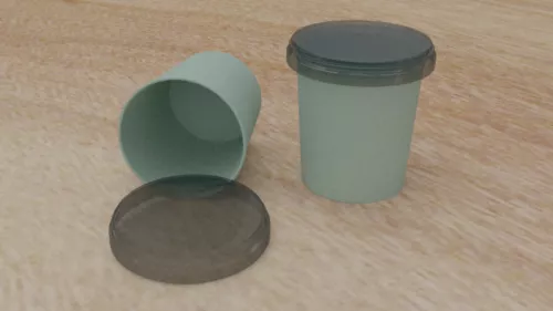 Porcelain Chinese Tea Set 3d model