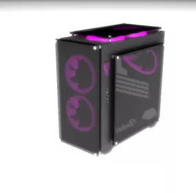 Pc Transparent Computer Case 3d model