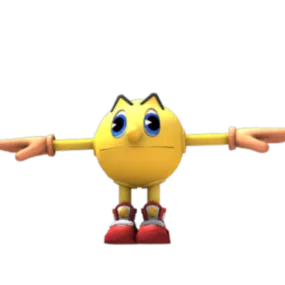 Pacman Character 3d model