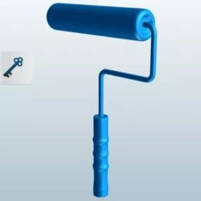 Paint Roller 3d model