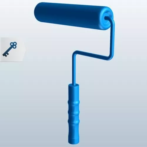 Paint Roller 3d model Paint Roller 3d model