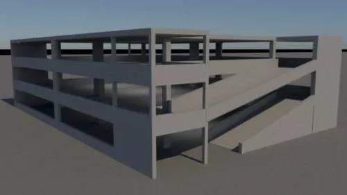 Building Parking Structure 3d model