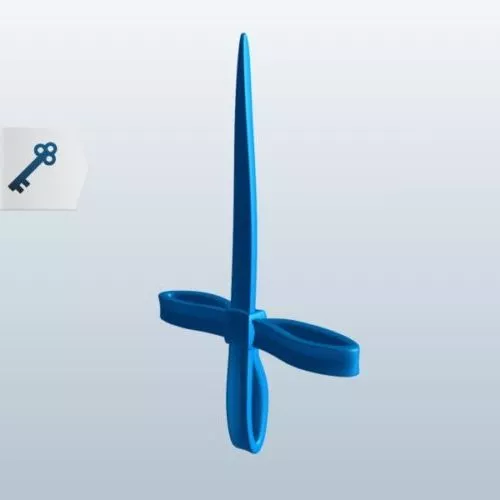 Cross On Gravestone 3d model