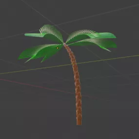 Palm Tree Lowpoly Plant 3d model