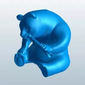Panda Bear Figurine 3d model