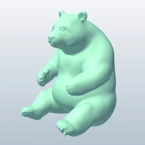 Panda Sitting 3d model Panda Sitting 3d model