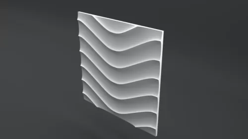 Decorative Panel Orange Shaped 3d model