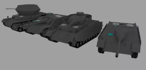 Robotic Combat Fighting Tank 3d model