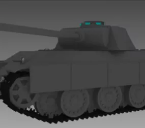German Tank Panzer V Panther 3d model