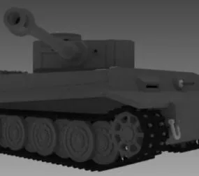 Tiger Panzer Vi Tank 3d model