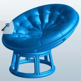 Home Interior Papasan Chair 3d model