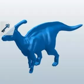 Prehistory Parasaurolophus Dinosaur 3d model