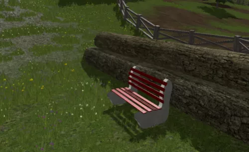 Small Park Bench 3d model Small Park Bench 3d model