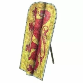Medieval Pavise Shield 3d model