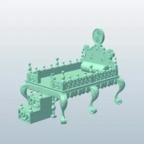 Peacock Throne Furniture 3d model