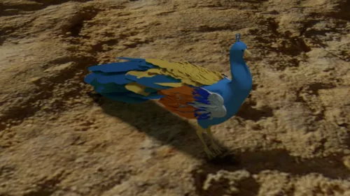 Cockatiel Bird 3d model