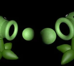 Peashooter Plant 3d model