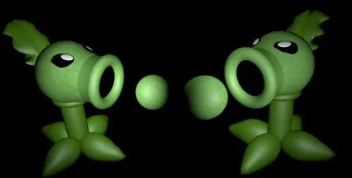 Peashooter Plant 3d model Peashooter Plant 3d model