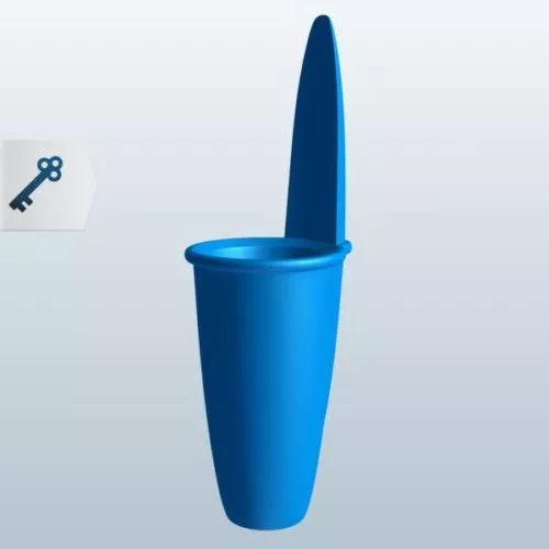 Purple Ballpoint Pen 3d model