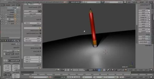 Pencils Stack 3d model