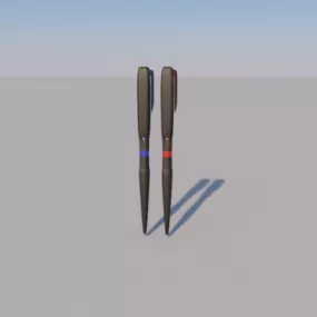 Two Pens 3d model