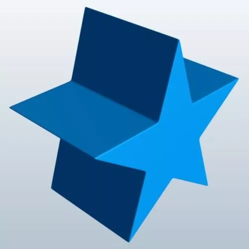 Pentagrammic Shaped 3d model Pentagrammic Shaped 3d model