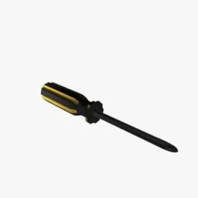 Black Screwdriver 3d model