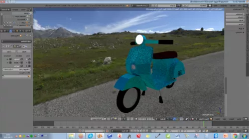 Sh Motor Scooter 3d model