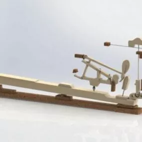 Piano Key Action Scene 3d model