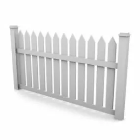 Picket Wood Fence 3d model